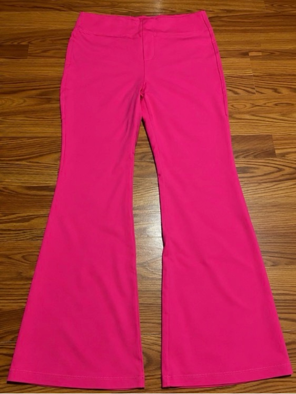Halara Women's Pink Flared Jeans - Bright Pink